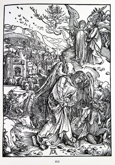 The Revelation of St John: The Angel with the Key to the Bottomless Pit by Albrecht Dürer